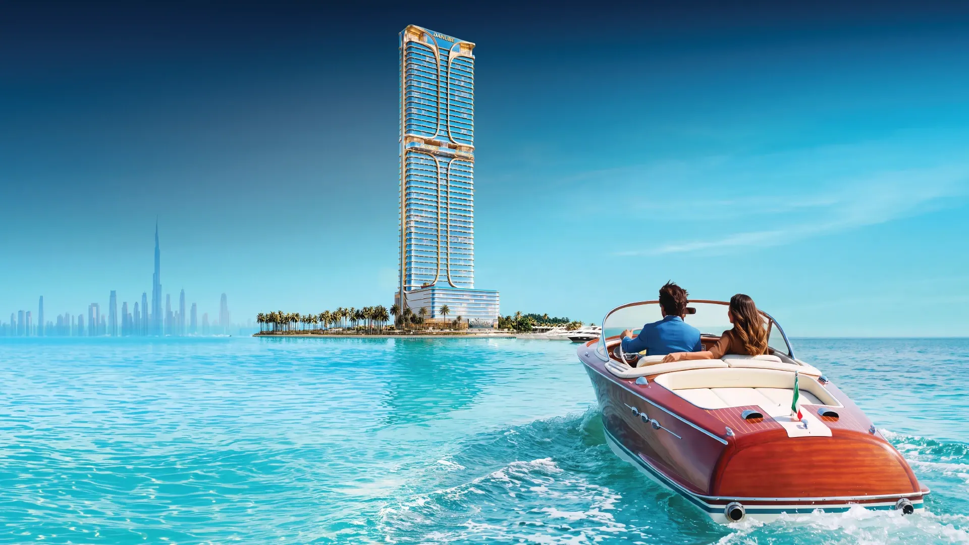 Shahrukhz Residences seen from the sea